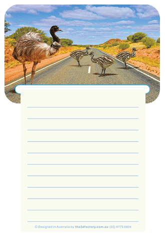 3D Magnetic Memo Pad Aussie Animals Australian Themes Notebook Fridge Magnet Note Pads - fair-dinkum-gifts