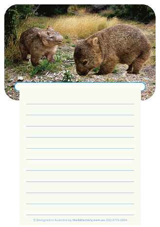 3D Magnetic Memo Pad Aussie Animals Australian Themes Notebook Fridge Magnet Note Pads - fair-dinkum-gifts