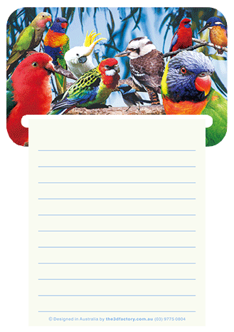 3D Magnetic Memo Pad Aussie Animals Australian Themes Notebook Fridge Magnet Note Pads - fair-dinkum-gifts