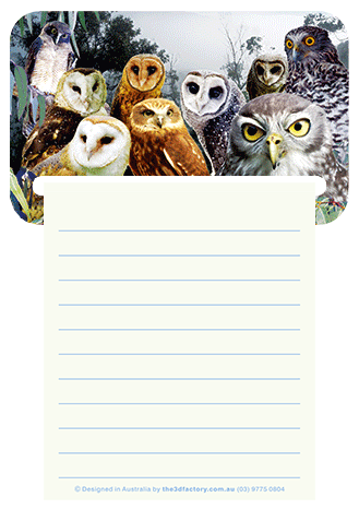 3D Magnetic Memo Pad Aussie Animals Australian Themes Notebook Fridge Magnet Note Pads - fair-dinkum-gifts