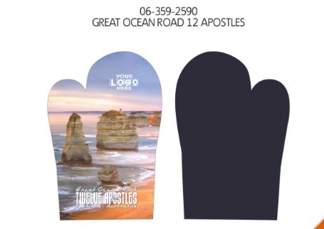 Great Ocean Road Oven Mitt Glove Twelve Apostles Purple Haze - CLEARANCE PRICE - fair-dinkum-gifts