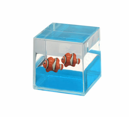 Oily Water Cubes Aussie Gifts Souvenirs Paperweights Coloured Liquid with Floaters - fair-dinkum-gifts