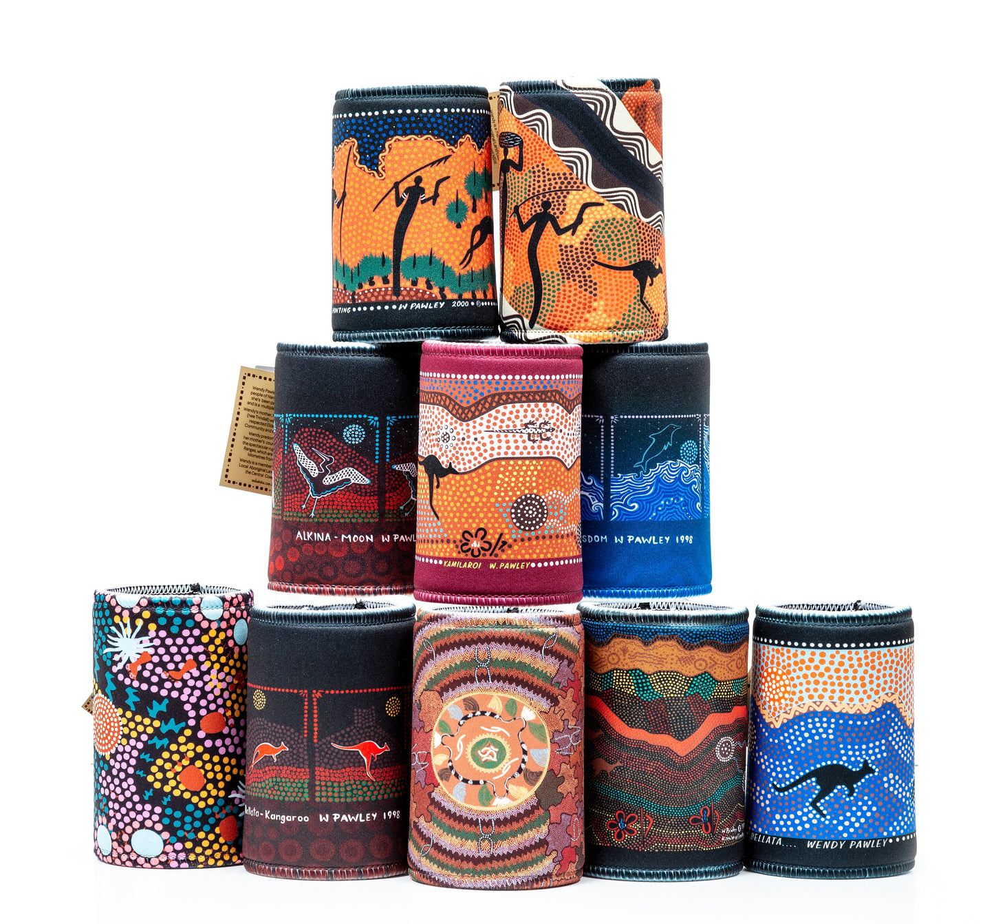 Wendy Pawley Stubby Holders -  8 Designs To Choose From