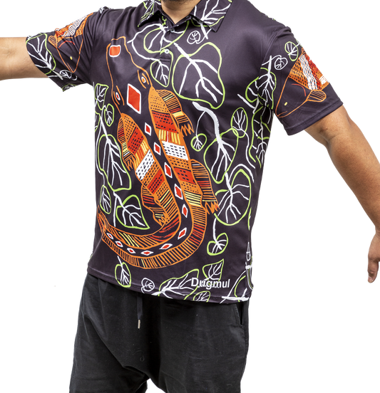 Graham Kenyon Polo Shirt - Dugmul Indigenous Art