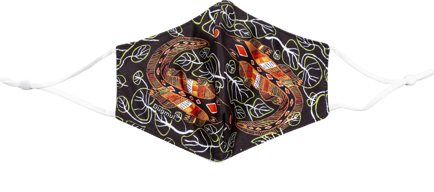 NEW DESIGNS Bulurru Aboriginal Design Face Mask Adult Adjustable