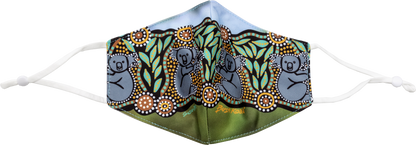 NEW DESIGNS Bulurru Aboriginal Design Face Mask Adult Adjustable