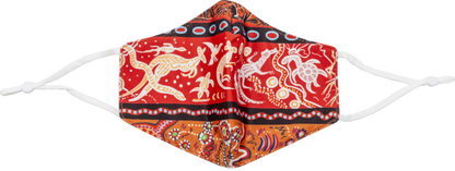 NEW DESIGNS Bulurru Aboriginal Design Face Mask Adult Adjustable