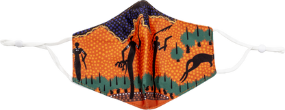 NEW DESIGNS Bulurru Aboriginal Design Face Mask Adult Adjustable