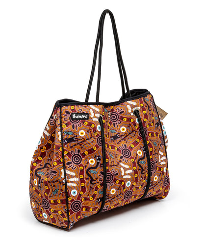 **NEW** Urban Tote Bag Large - 10 Bulurru Aboriginal Designs to choose from - fair-dinkum-gifts