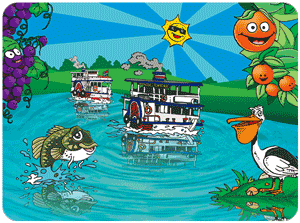 KIDS 3D Placemats Pack of 2 Australia 3D Lenticular Printed Aussie Animals Wildlife Designs - fair-dinkum-gifts