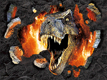 3D Dinosaur Country Placemat Pack of 2 or 4 - Unique 5D Australia Shaped Lenticular Design - fair-dinkum-gifts