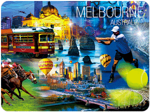 3D Placemats Pack of 2 Australia 3D Lenticular Printed Aussie Animals Wildlife Designs - fair-dinkum-gifts