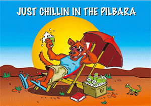 3D Postcard Aussie Themes Australian Animals Souvenir Group 1 - fair-dinkum-gifts