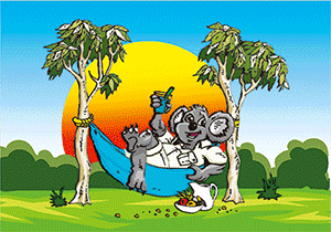 3D Postcard Aussie Themes Australian Animals Souvenir Group 3 - fair-dinkum-gifts