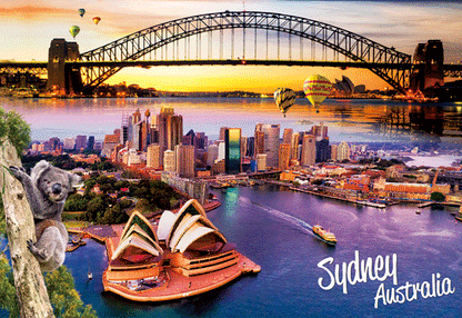 3D Postcard Aussie Themes Australian Animals Souvenir Group 2 - fair-dinkum-gifts