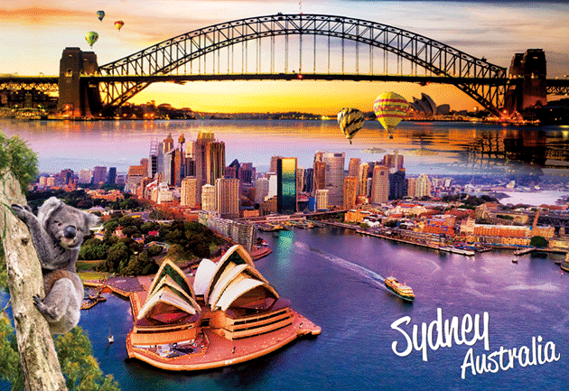 3D Postcard Aussie Themes Australian Animals Souvenir Group 2 - fair-dinkum-gifts