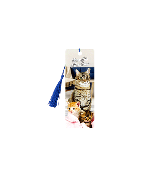 3D Cats Bookmarks With Tassel - 12 different breeds - fair-dinkum-gifts