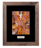 Bulurru Aboriginal Art Canvas Print  Unstretched - Waterhole Dreaming By Linda Brown Nabanunga