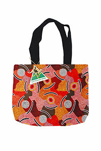 Mans Ceremony Tote Bag Aboriginal Small - Fair Dinkum Gifts