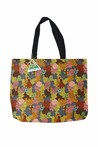 Bush Fruit Dreaming Large Tote Bag Aboriginal