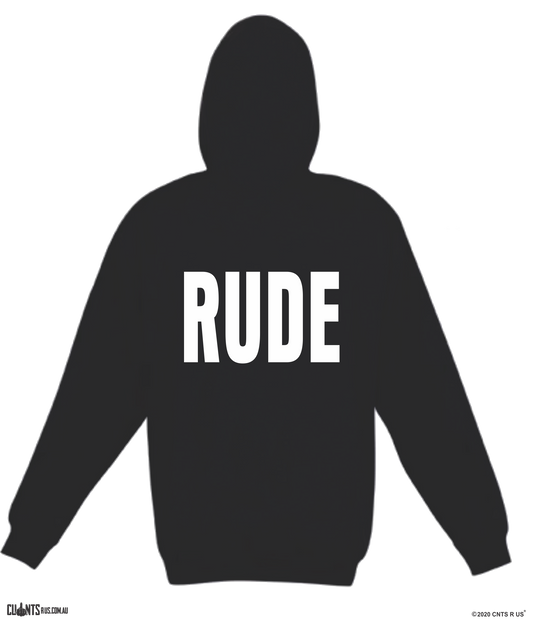RUDE Black Hoodie Jumper CRU01-TP212H-30004