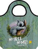 KOALA FOUNDATION RE-USEABLE SHOPPING BAG IN POUCH NO TREE NO ME - fair-dinkum-gifts