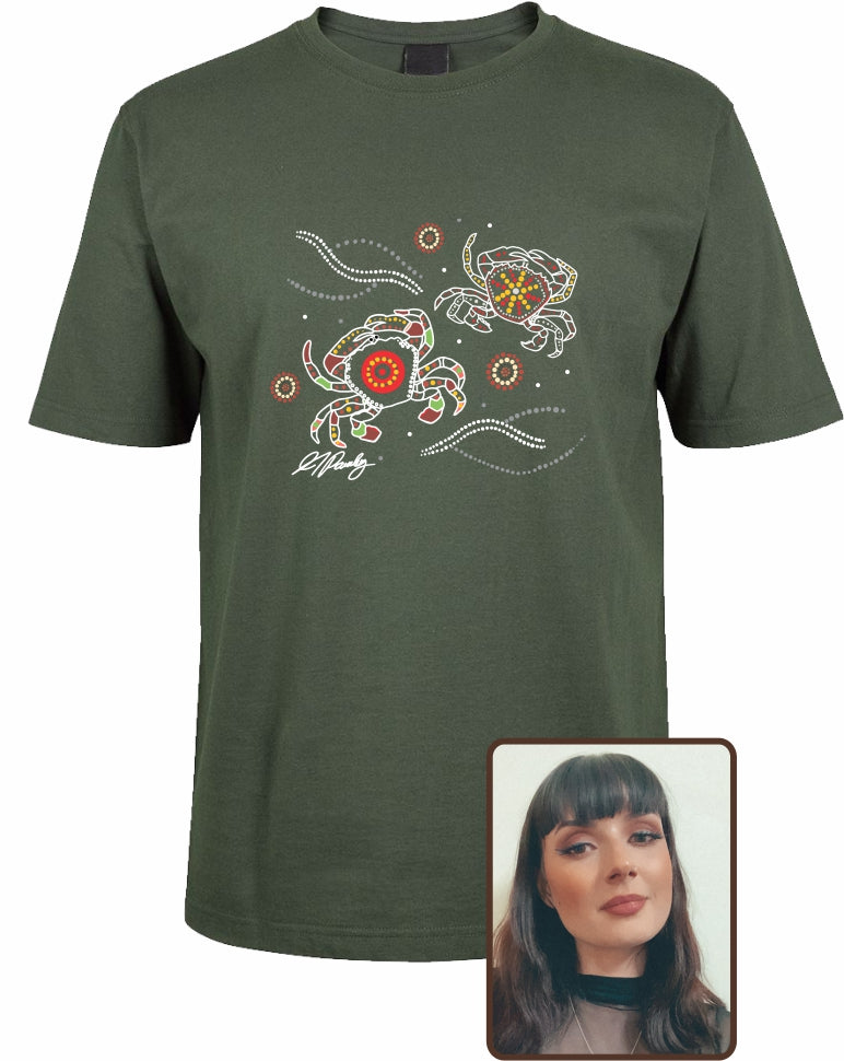 T Shirt ADULT Regular Fit - Alisha Pawley, Crabs Design