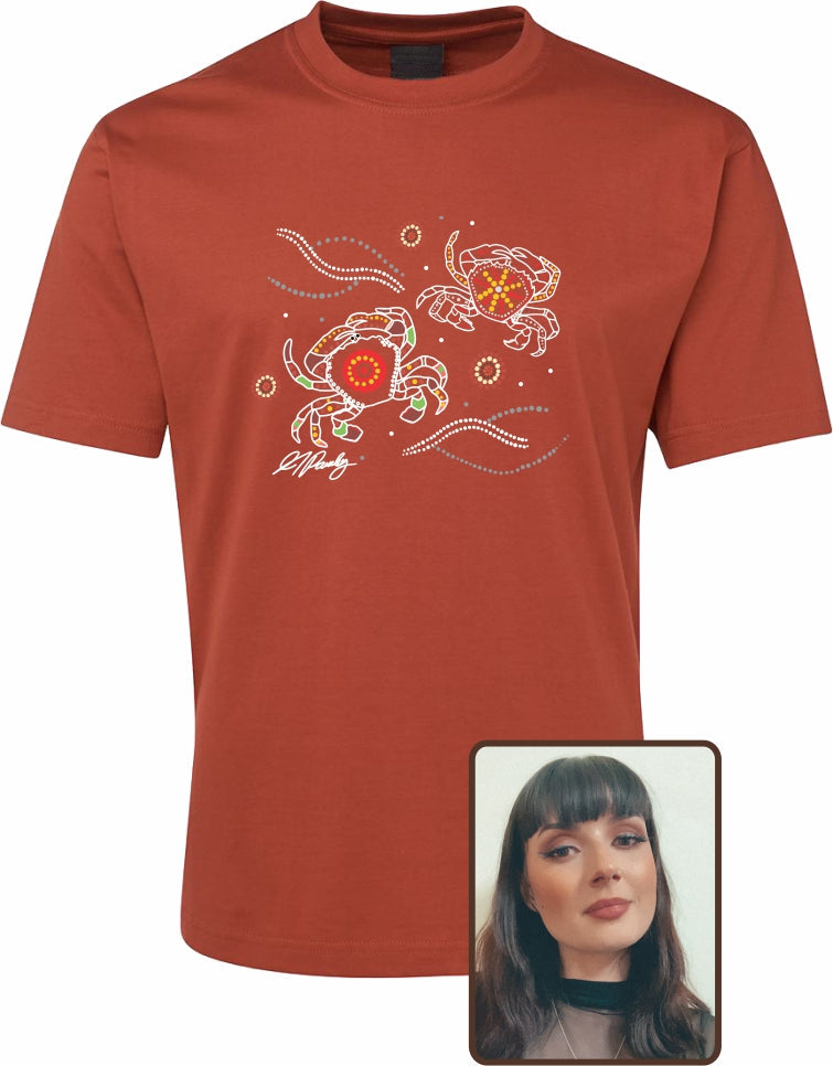 T Shirt ADULT Regular Fit - Alisha Pawley, Crabs Design
