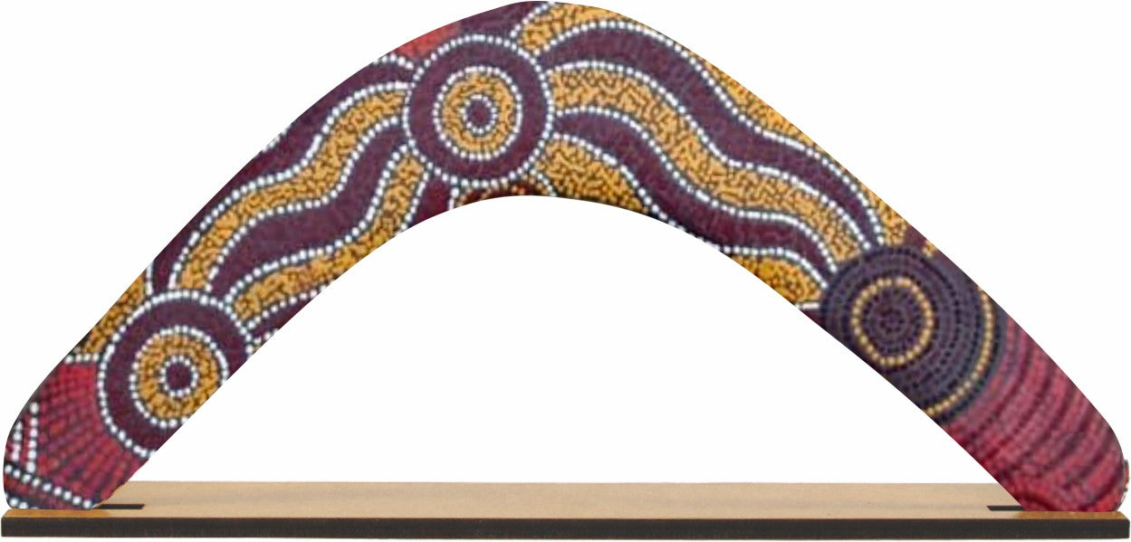 Returning Boomerang - Alison Munti Riley Yellow/Red