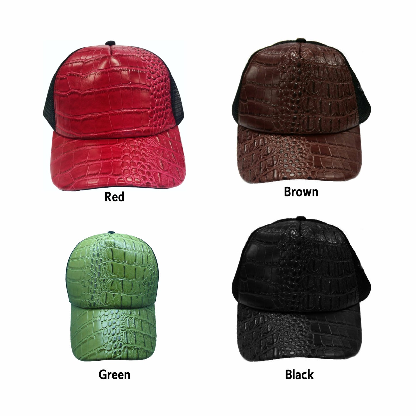 Croc Skin Truckers Cap Australian Design Mens Womens Kids Unisex 4 Colours Available - fair-dinkum-gifts