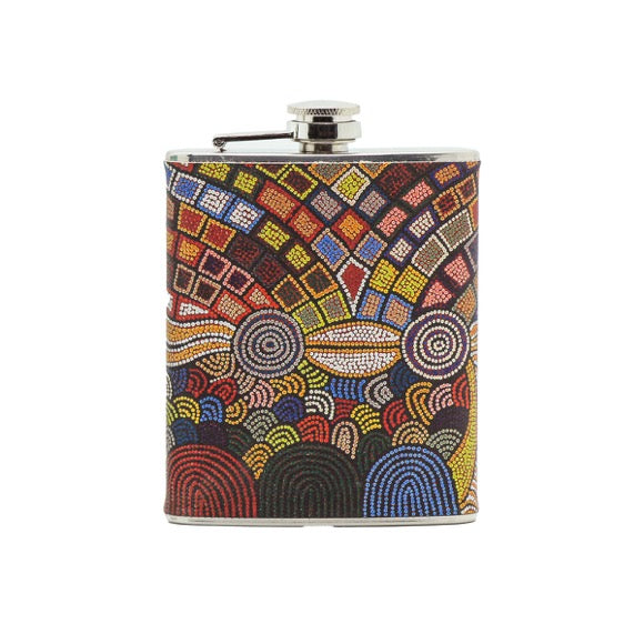 Aboriginal Design Hip Flask 180ml