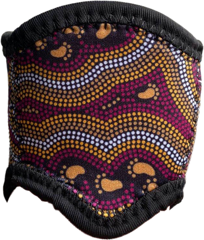 **NEW** Wine Glass Coolers - 10 Bulurru Aboriginal Designs To Choose From - fair-dinkum-gifts