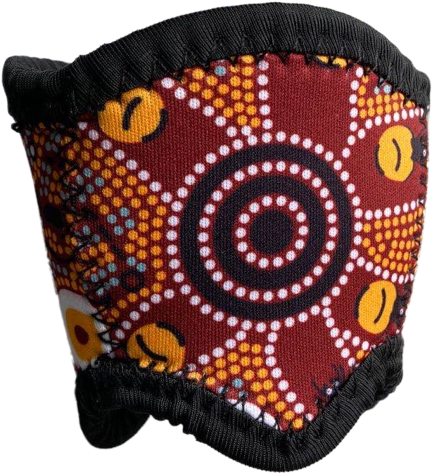 **NEW** Wine Glass Coolers - 10 Bulurru Aboriginal Designs To Choose From - fair-dinkum-gifts