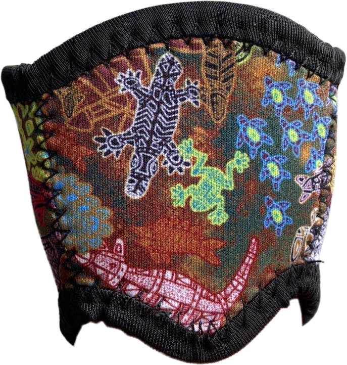 **NEW** Wine Glass Coolers - 10 Bulurru Aboriginal Designs To Choose From - fair-dinkum-gifts