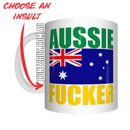 Aussie Insult Rude Coffee Mug Gift Choose From Cunt Wanker Arsehole Tosser Twat Fucker - fair-dinkum-gifts