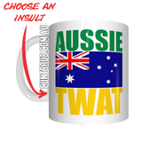 Aussie Insult Rude Coffee Mug Gift Choose From Cunt Wanker Arsehole Tosser Twat Fucker - fair-dinkum-gifts