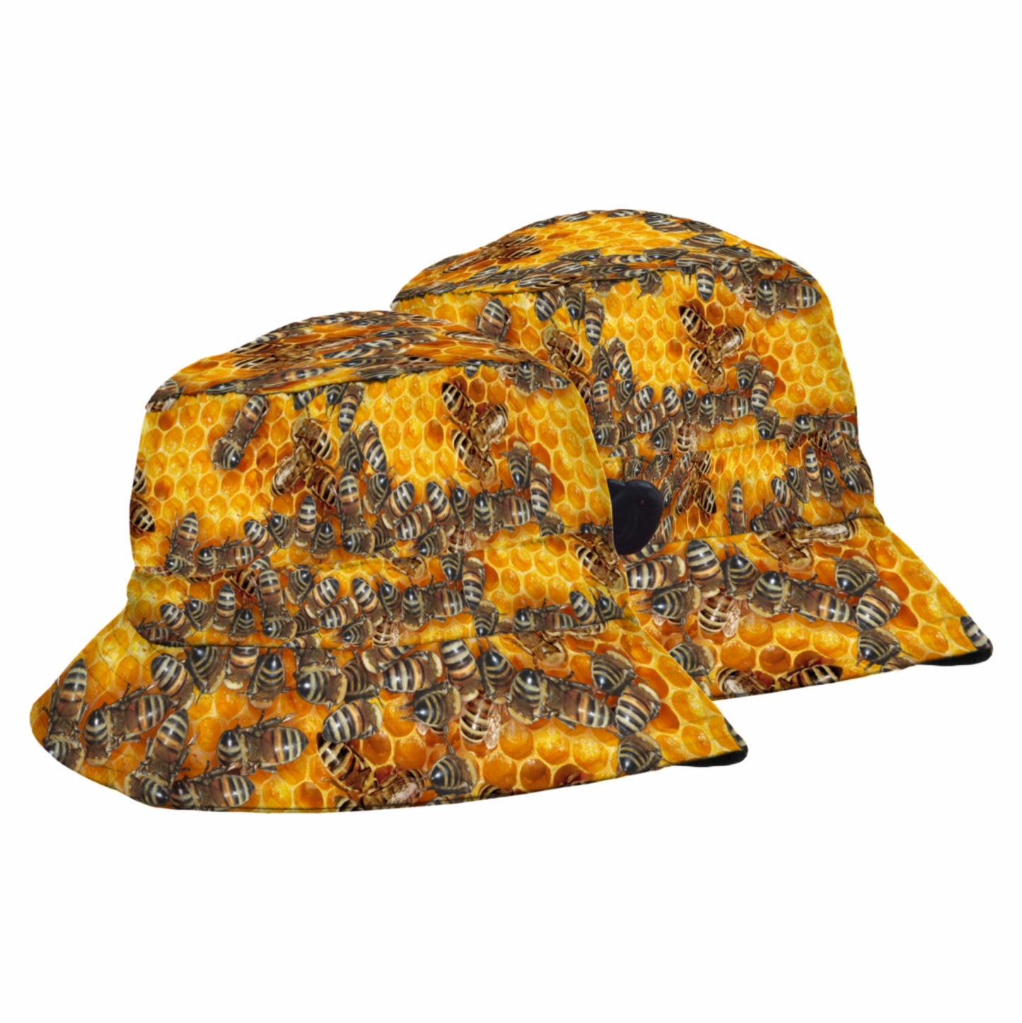 SUBLIMATED KIDS BUCKET HAT CARTOON BEES HONEY DINOSAURS BOYS OR GIRLS - fair-dinkum-gifts