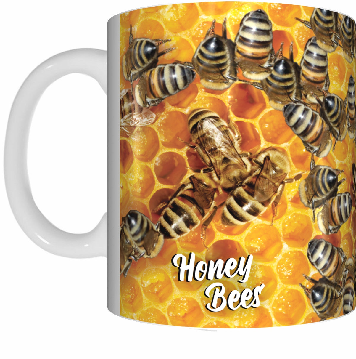 BEES Mug Cup 300ml Gift Aussie Australia Native Bee Honey Beekeeper - fair-dinkum-gifts