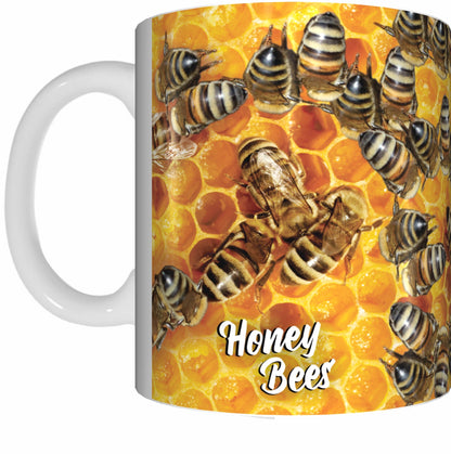 BEES Mug Cup 300ml Gift Aussie Australia Native Bee Honey Beekeeper - fair-dinkum-gifts