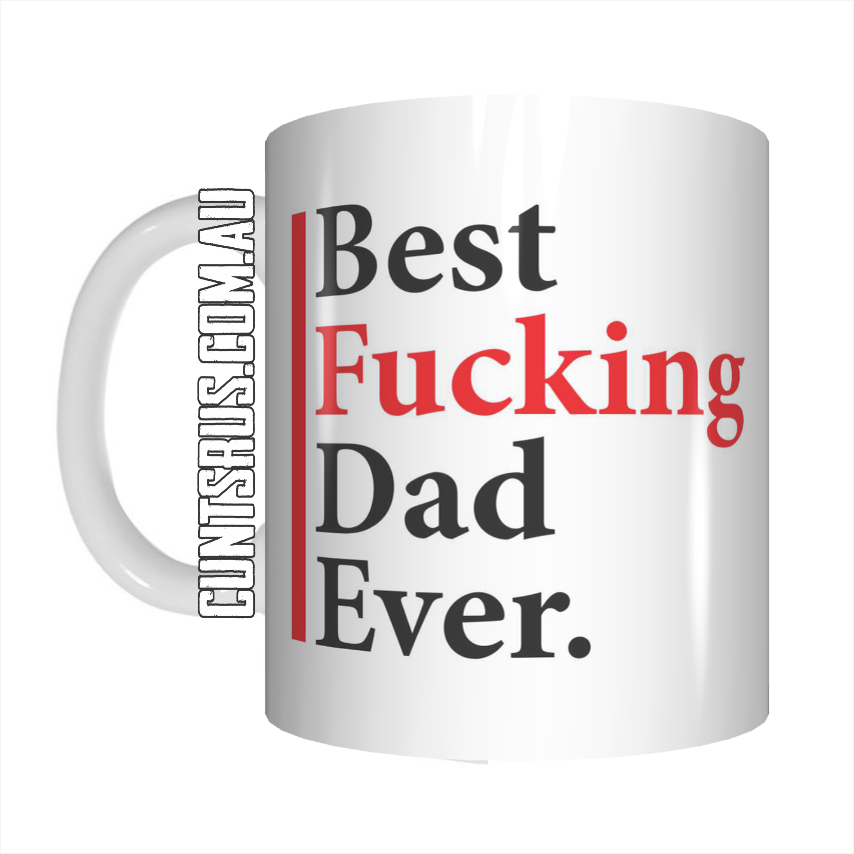 Best Fucking Dad Ever Coffee Mug Gift Best Dad Ever Rude Version CRU07-92-12098 - fair-dinkum-gifts