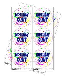 Sticker Pack - Birthday Cunt CRU18-23R-11041