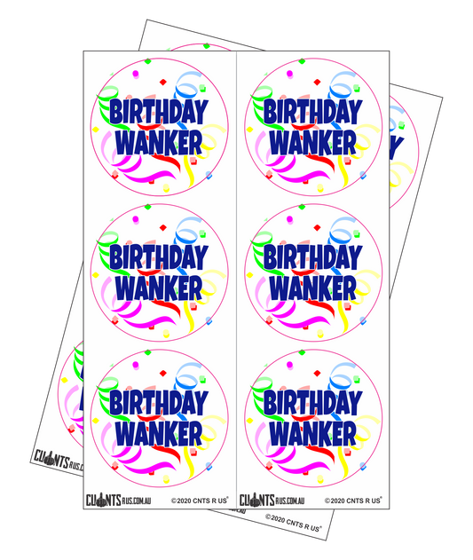Sticker Pack - Birthday Wanker CRU18-23R-11042