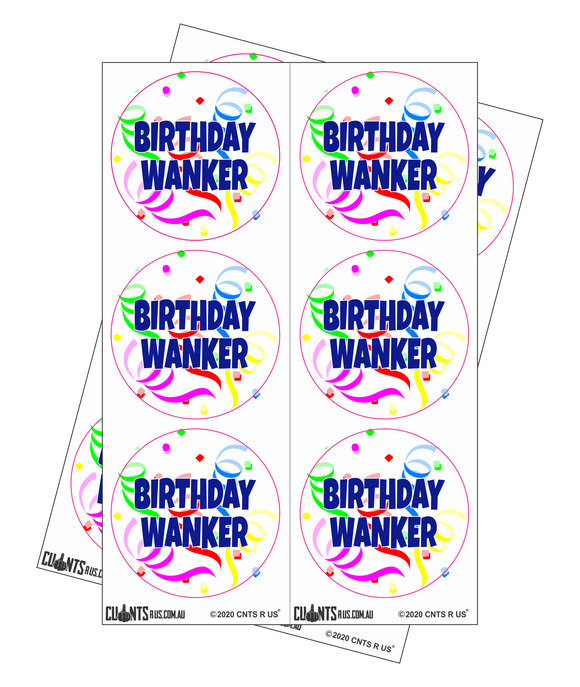 Sticker Pack - Birthday Wanker CRU18-23R-11042