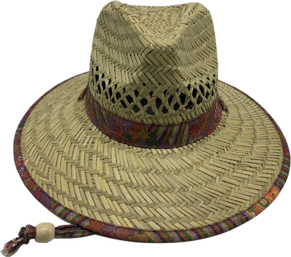 Art Down Under Aboriginal Wide Brim Straw Hats