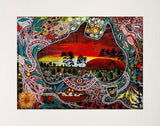 Bulurru Aboriginal Art Canvas Print Unstretched - "Ngura" Our Land By Daniel Goodwin Tjinta Tjinta
