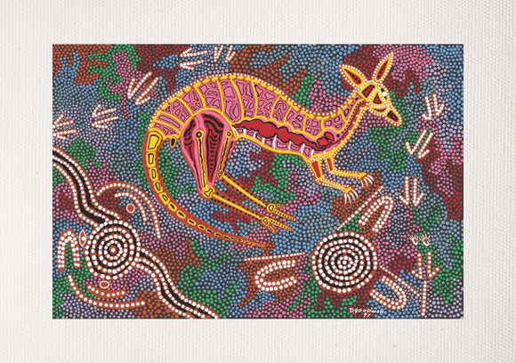 Bulurru Aboriginal Art Canvas Print Unstretched - Marloo Dreaming By Daniel Goodwin Tjinta Tjinta