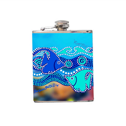 Aboriginal Design Hip Flask 180ml