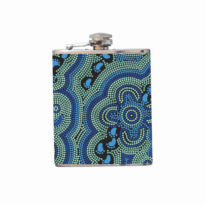 Aboriginal Design Hip Flask 180ml