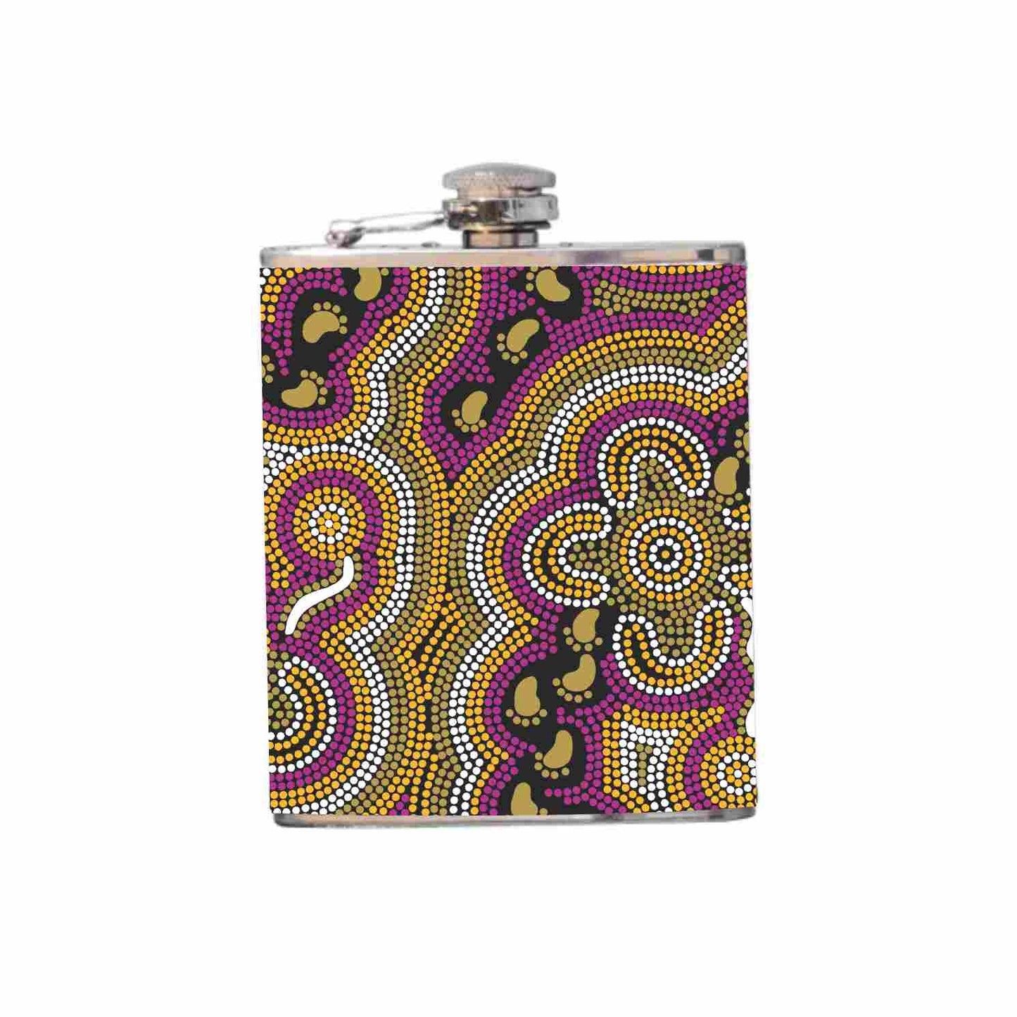 Aboriginal Design Hip Flask 180ml