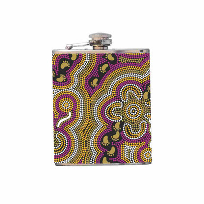 Aboriginal Design Hip Flask 180ml